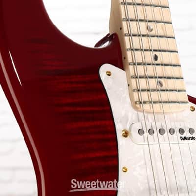 Fender Richie Kotzen Stratocaster Electric Guitar - Transparent Red Burst (StratRKTRBd1) image 3