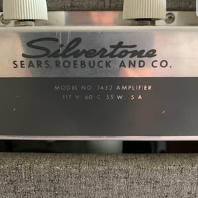 COLLECTORS! Silvertone (Danelectro) 1432 10 Watt Tube Amp 1959 USA image 7
