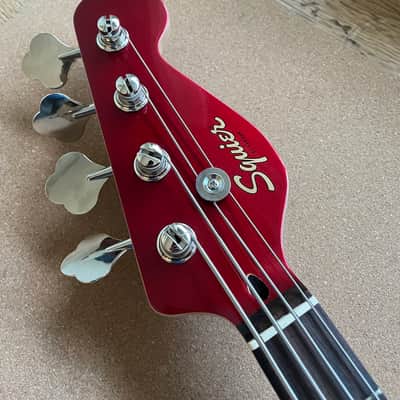 Squier Paranormal Rascal 2024 - Candy Apple Red - Modded image 2