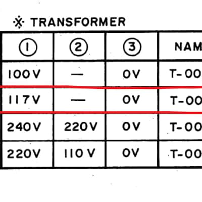 Kawai K5m transformer T-004U image 3