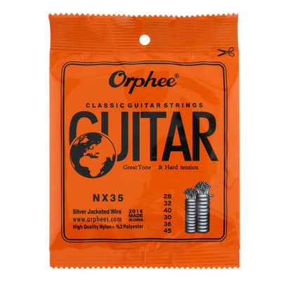 Orphee NX35 Nylon Classical Guitar Strings Nylon Core Wire Hard Tension image 1