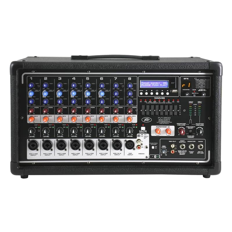 Peavey PVi 8500 400W 8-Channel Mixer/Amplifier with FX and Bluetooth image 1