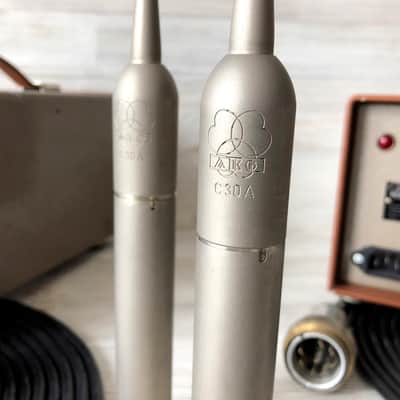 1969 Matched Pair Of AKG C28/C30A Nuvistor Tube Mics w/AKG CK28 Capsule & AKG N12 PSU image 7