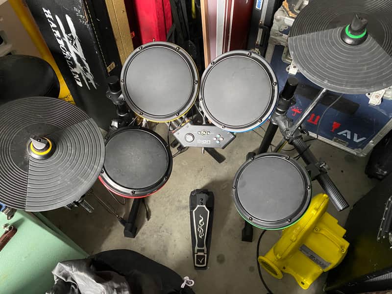 ION Ion Drum Rocker Premium (IED08) for PS3, Electronic Drum Set + Rock Band 1+2 PS3 Black image 1