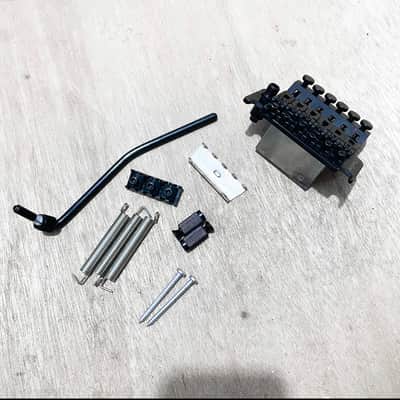 Floyd Rose FRT 1000 Original Style 6 String Tremolo Bridge System Set Black with Locking nut image 2