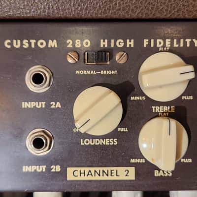 Vintage 1950s Magnatone Model 280 Custom 200 Series 2-Channel 50-Watt 2x12" Guitar Combo image 14