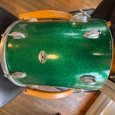 Slingerland Floor Tom 1960-1970 - Green Sparkle image 13