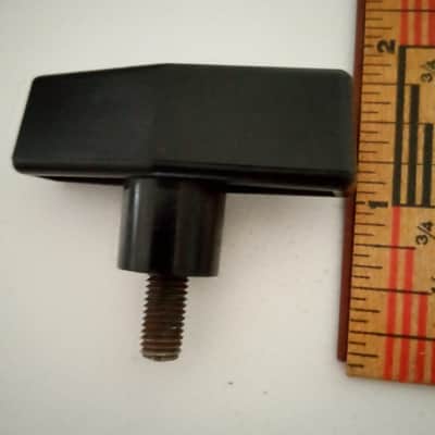 Ludwig Vintage Hercules Wing Screw Black Plastic T-Handle Knob 1/2x1/4-28tpi 70 image 2