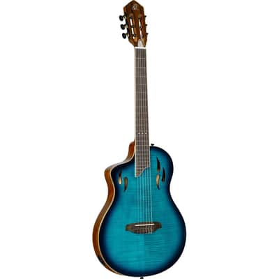 Ortega RTPDLX-FMA-L TourPlayer Series Solid Okoume Body Slim Neck Nylon 6-String Acoustic-Electric Guitar w/Gig Bag For Left Handed Player image 6