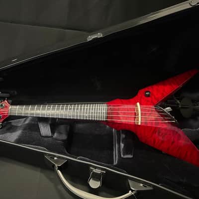 Wood 5 String Fretted Custom Viper - Custom Deep Red Pattern Finish image 2
