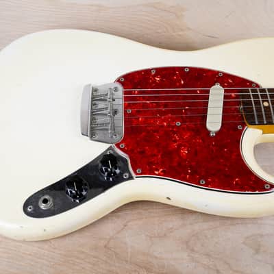 Fender Musicmaster II 1965 Olympic White All Original Vintage Offset w/ OHSC image 5