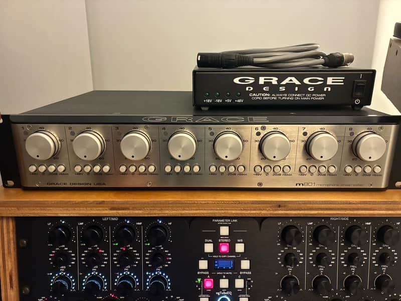 Grace Design m801 8-Channel Microphone Preamplifier 2005 - 2018 - Silver/Black image 1