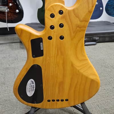 Schecter Stiletto Session-5 Fretless 2019 - Aged Natural Satin image 8