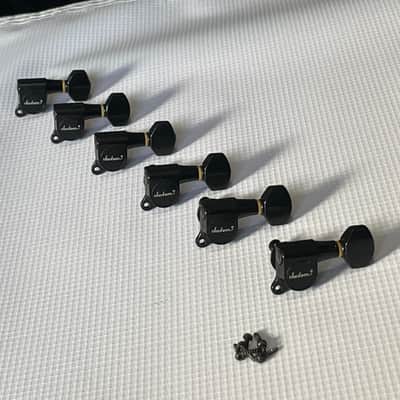 1980's Japan Charvel Jackson Deluxe Series R Logo Tuners Tuning Pegs 6 In Line image 3