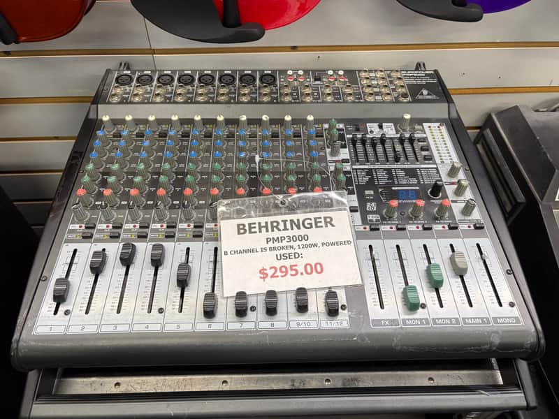 Behringer Europower PMP3000 1200-Watt 16-Channel Powered Mixer with Multi-Effects Processor 2000s | Dark Gray | In-Store Only image 1