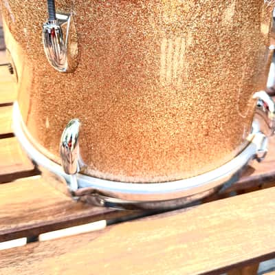 Early 60’s Gretsch Round Badge “Progressive Jazz” Kit 20/12/14 Champagne Sparkle All Original image 20