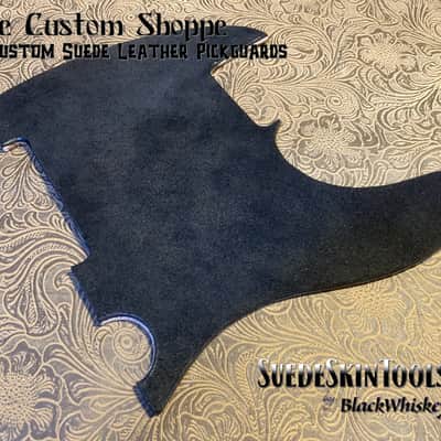 Custom Suede Leather Pickguard fits Fender Telecaster Tele or Esquire Tooled Leather Alt image 2