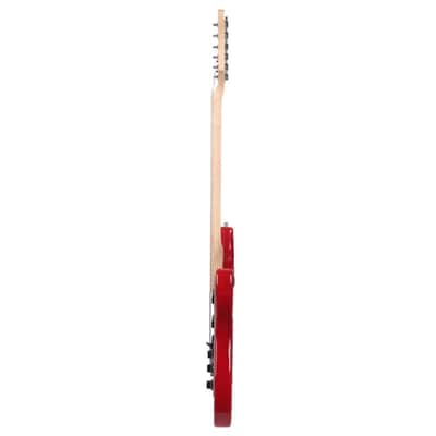 New Burning Fire Electric Guitar with Black Pickguard 20W AMP Red image 3