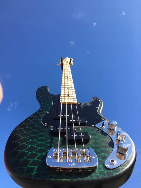 2020 G&L CUSTOM SHOP USA Matador Dragon Skin 4-String Electric Bass Guitar w/ Black Tolex Case image 1