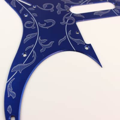 Blue Tree of Life Anodized Aluminum pickguard fits Ibanez (tm) RG550 Jem RG HSH image 4