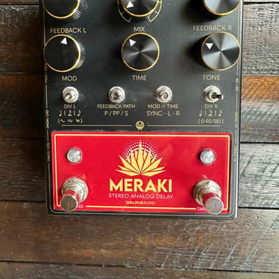 Walrus Audio Meraki Stereo Analog Delay 2024 - Present - Black / Red image 3
