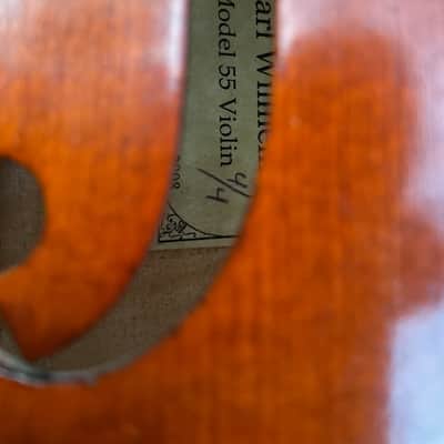 Karl Willhelm Model 55 4/4  with case/bow image 7