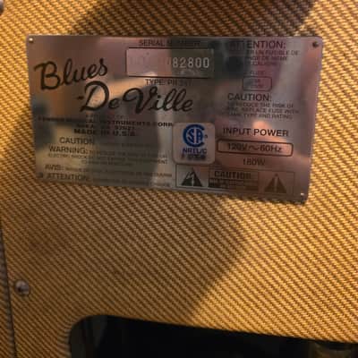 Fender Blues DeVille 2-Channel 60-Watt 4x10" Guitar Combo 1994 - 1996 - Tweed with cover image 3