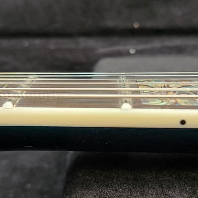 Washburn Boogiebolt Custom Boogie Street guitar with OHSC  Dime Dimebag BSG1 2005 - Blue quilt with abalone lightning bolt inlay image 22