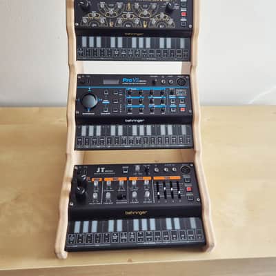 Behringer  Pro VS Phara O JT Mini synthesizer wooden MDF triple stand Pro VS Phara O JT Mini image 3