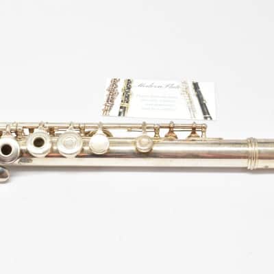 Vintage Gemeinhardt M3S (3OSB) Solid Silver Open Hole Flute Offset G w/ B Foot image 9