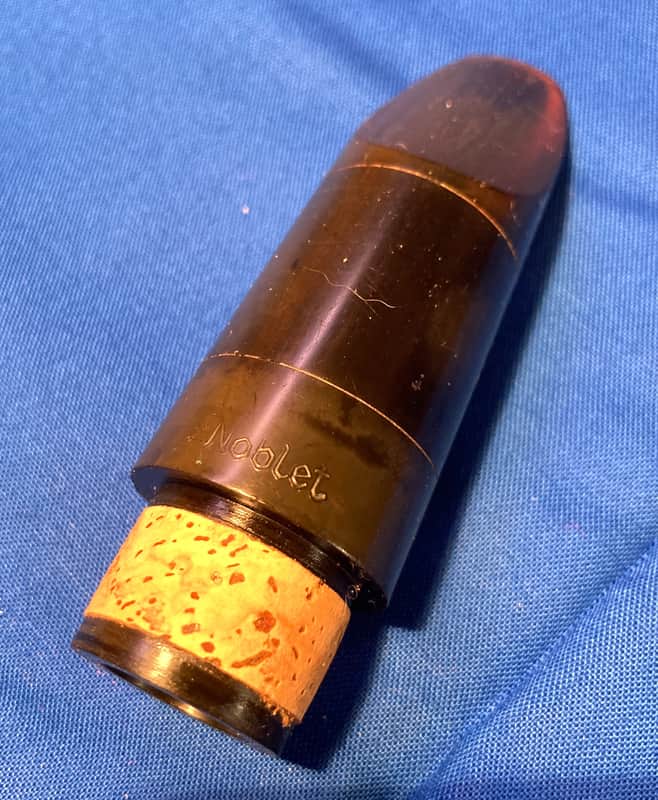 Noblet France #3 Clarinet Mouthpiece-Hard Rubber-c.1970-New Cork-w/Lig and Cap image 1