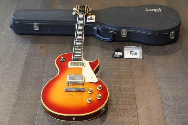 Vintage! 1972 Gibson Les Paul Custom Electric Guitar Cherry Sunburst + OHSC image 1