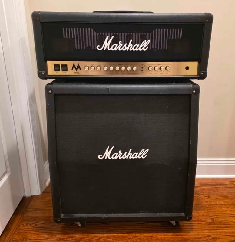 Marshall MA100H 100 Watt Amplifier Head and MG412 120 Watt 4x12" Speaker Cabinet image 1
