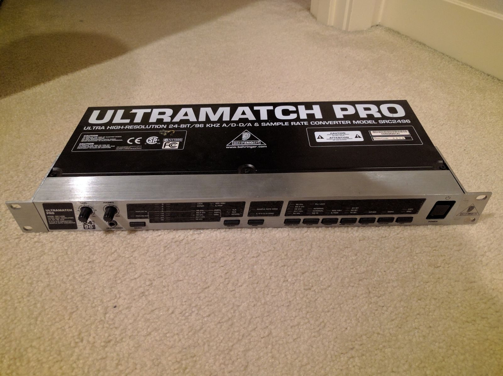 Behringer Ultramatch Pro SRC2496 AD/DA and Sample Rate | Reverb