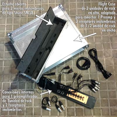 Shure UC4-MB Inalámbrico SM58 UC2-MB - 2 unidades con Flight case Facet image 17