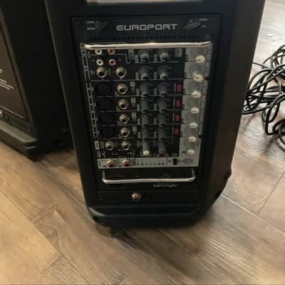Behringer EUROPORT EPS500MP3 Powered PA Amplifier/Mixer Speakers portable image 4
