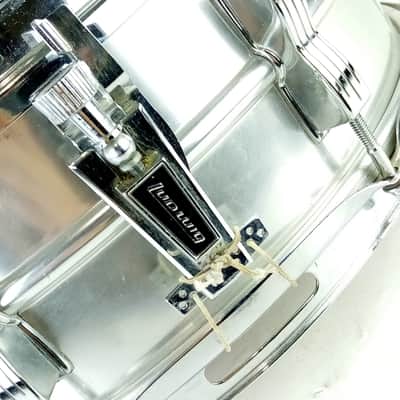 Ludwig July10-1970 5x14"Acrolite Snare Drum B/O Baked Aluminum Shell Vintage#404 image 2