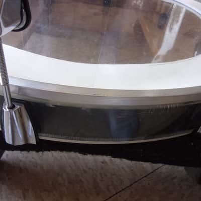 Crush Clear Acrylic 22" x 18" Bass Drum with spider web stress cracks at lugs image 5