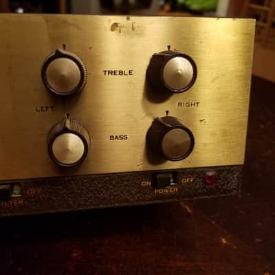 Dynaco PAS-2 Gold stereo tube hifi preamp PAS2 Dynakit 1960s - gold and brown image 6