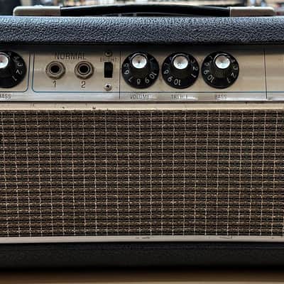 Fender Bassman AB165 2-Channel 50-Watt Guitar Amp Head 1967 Silverface image 2