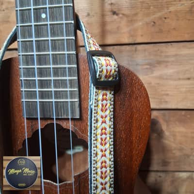 Levy's Ukulele red & yellow 1/2" strap jacquard MJ19UKE-001 image 3