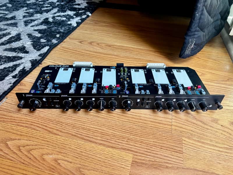 DIY Recording Equipment Colour Duo 1U Rack 2020s - Black image 1
