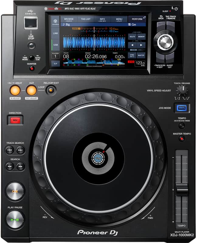Pair of Pioneer XDJ 1000 MK2s image 1