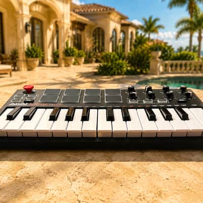 Akai MPK Mini MkII USB MIDI Keyboard Controller w/ USB Cable | Great Condition image 5