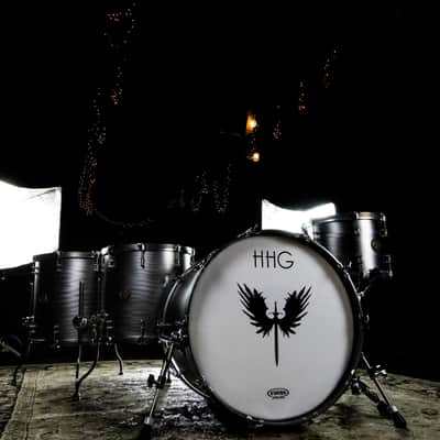 HHG Drums Carbon Steel And Walnut Kit, Brushed Satin Bild 5