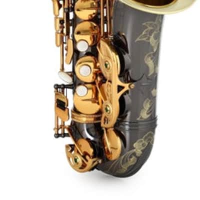 P. Mauriat PMXA-67R Alto Saxophone - Black Nickel Plated with Gold Lacquer Keys image 3