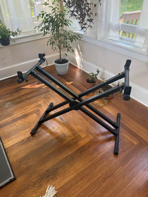 Yamaha YKA7500 Double Braced X-Style Keyboard Stand 2010s - Black image 1