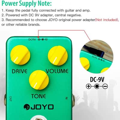 Joyo JF-01 JOYO Vintage Overdrive Pedal Classic Tone for Electric Guitar Effect - True Bypass (Price includes the import duty for US buyer) image 8