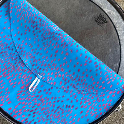 16" single layer Drum Bunny cloth drum cover - dampener - partial mute - compare to Drum Tortillas - Quesadilla - Big Fat Snare image 2