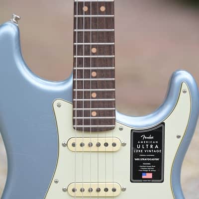 Fender American Ultra Luxe Vintage '60s Stratocaster, Rosewood Fingerboard - Ice Blue Metallic image 5